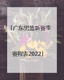 「广东男篮新赛季赛程表2022」山东男篮赛程表新赛季